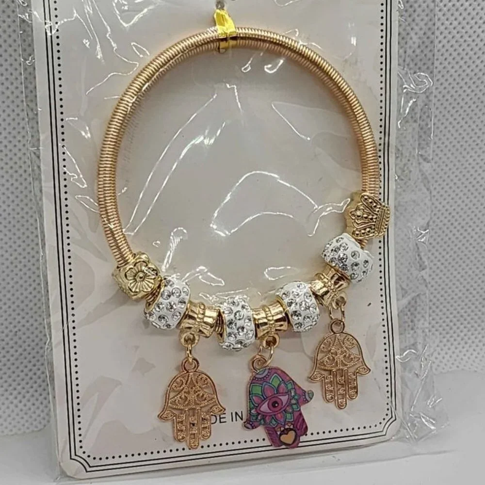 Brand New Three Hamsa Bracelet